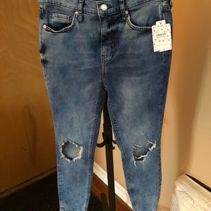 Free People skinny jeans 28 slim cropped NWT